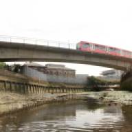 The DLR over Deptford Creek